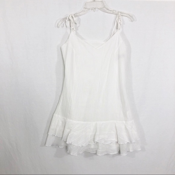 Mr. Buho Babydoll Slip Mini Dress, Size Small, White - Picture 2 of 4